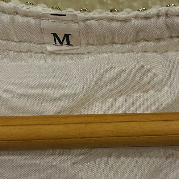 Boho‎ Maxi Lace Dress Ivory Lined Tassels Much Detail Festival Coachella Size M - Picture 8 of 9